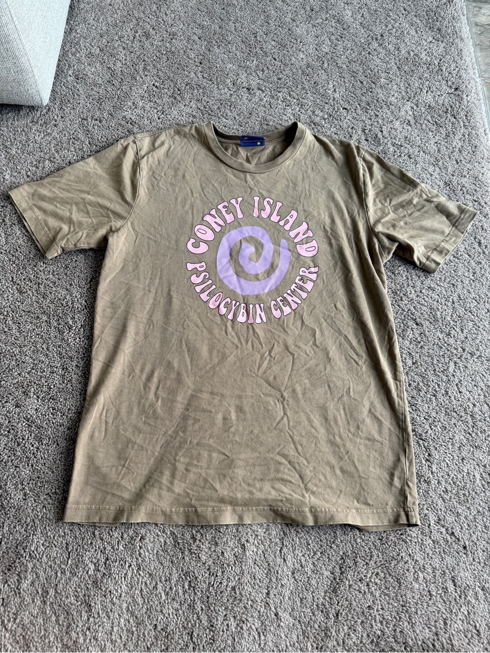 Coney Island Psilocybin Center Short Sleeve Tee “out of my mind” organic cotton